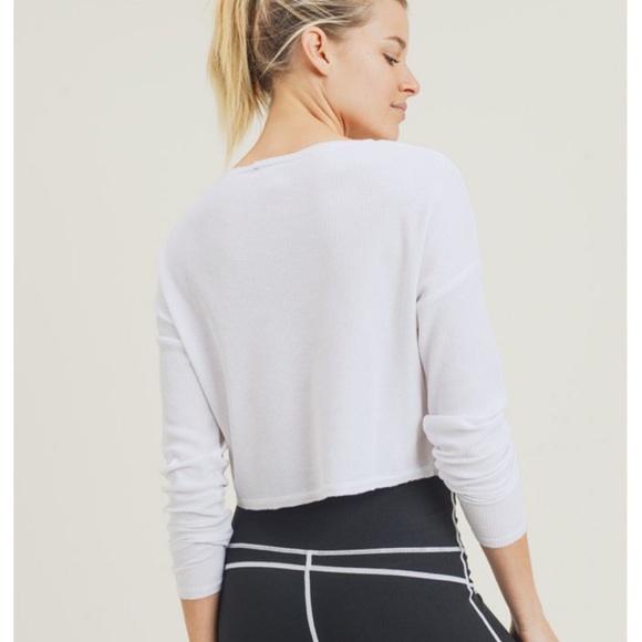 🆕 CAMI LINEN CROP TOP LS IN IVORY - Picture 10 of 10